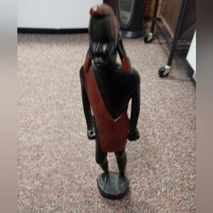 African tribal man sculpture handcrafted